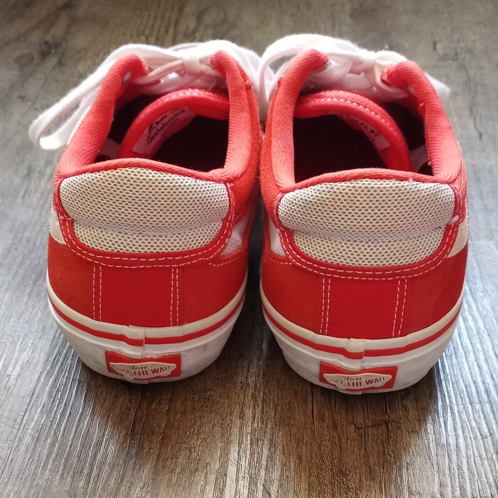 Vans Orange & White Trujillo TNT Advanced Prototype Men's Skate Shoes Size 7.5 - Picture 6 of 10